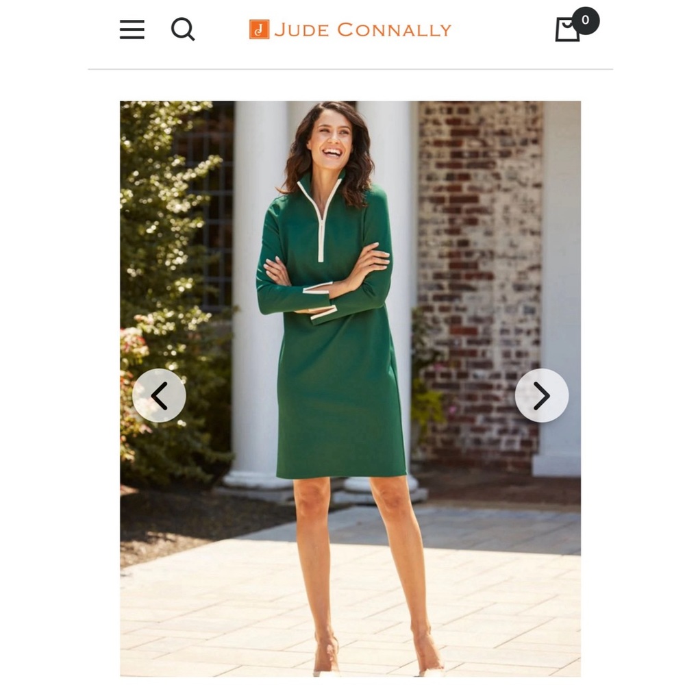 NWT Jude Connally Anna Long Sleeved Jude Ponte Dress